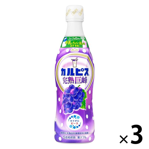 希釈用 完熟白桃 プラスチックボトル 470ml x 6本 乳酸菌飲料 原液 ピーチ