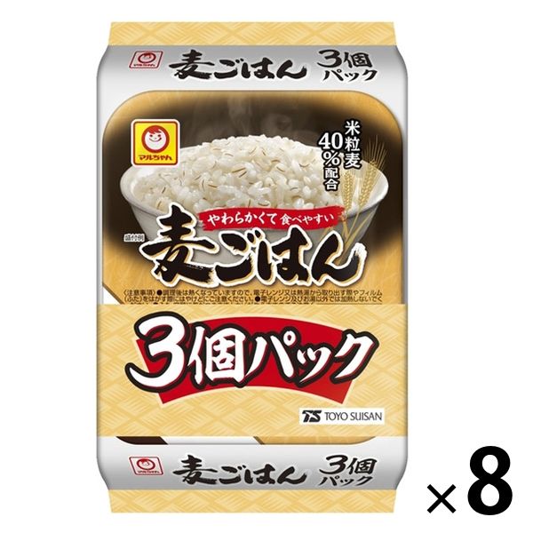 パックごはん 6食 麦ごはん 3個パック×2 東洋水産 米加工品 包装米飯