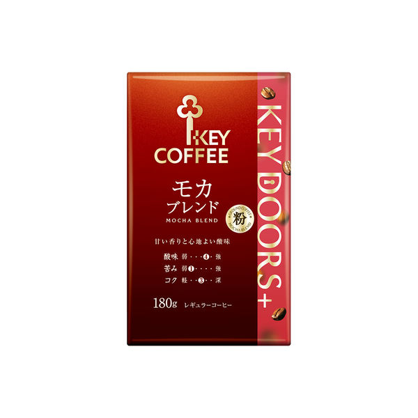 【コーヒー粉】キーコーヒー KEY DOORS＋ モカブレンド (VP)　1袋（180g）