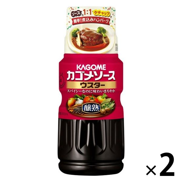 カゴメ 醸熟ソースウスター 300ml 2本 - アスクル