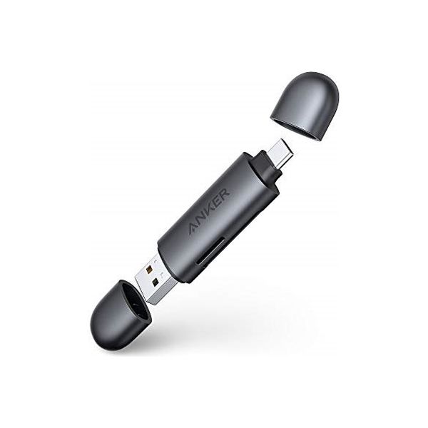 Anker USB-C & USB-A PowerExpand 2-in-1 SD 3.0 カードリーダー(グレー) A83260A1（直送品）