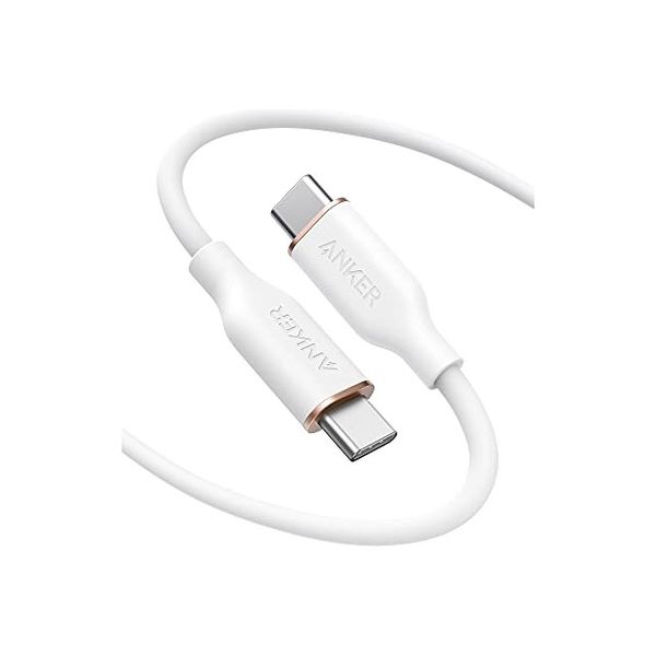 Anker PowerLine III Flow USB-C & USB-C ケーブル(1.8m クラウドホワイト) A8553021（直送品）