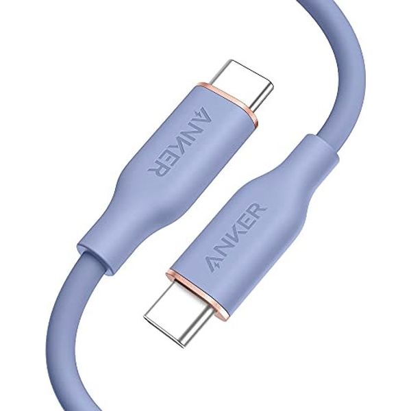 Anker PowerLine III Flow USB-C & USB-C ケーブル(0.9m ラベンダーグレイ) A85520Q1（直送品）