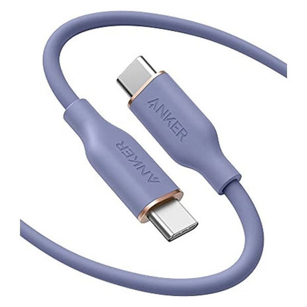 Anker PowerLine III Flow USB-C & USB-C ケーブル(1.8m ラベンダーグレイ) A85530Q1（直送品）