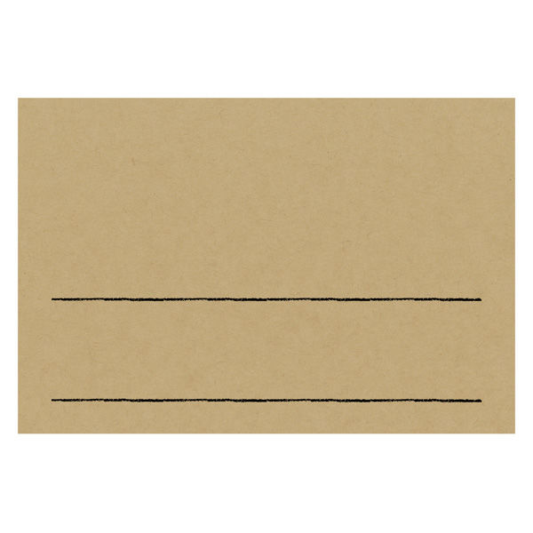 ササガワ 手書きPOP用カード はがきサイズ クラフト 16-1755 1セット：50枚（10枚袋入×5冊袋入）（取寄品）