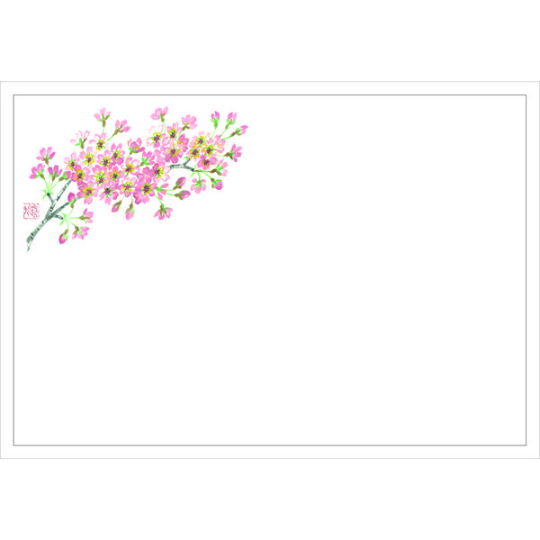 ササガワ 紙製テーブルマット・ランチョンマット　尺3　ソメイヨシノ 41-10529 1冊(100枚入)（取寄品）