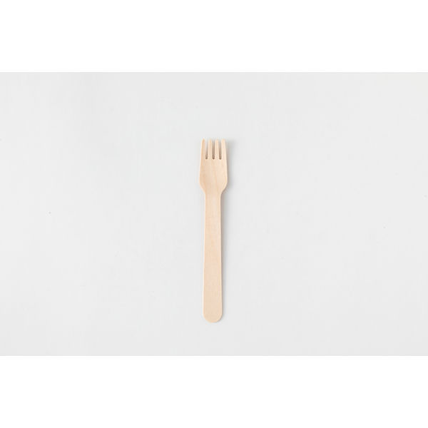 アサヒグリーン 木製フォーク140　バラ（100本入透明袋） 10421000 1箱（3000本）（直送品）