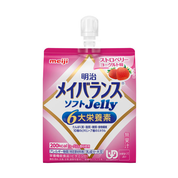 【ワゴンセール】明治 メイバランス ソフトJelly（メイバランスゼリー）ストロベリーヨーグルト味　1箱（36個入）まとめ買い/災害用備蓄/個包装パウチ