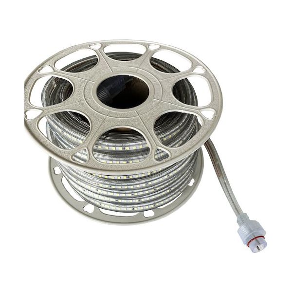 富士倉 両面発光20M LEDロープライト 白 増設用 FRL-20GW-W 1巻 554-5597（直送品）