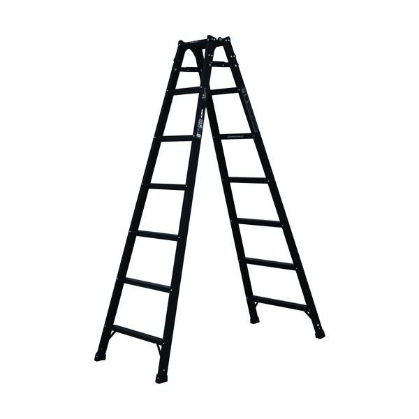 アルインコ 兼用脚立 ブラックカラー 1.99m 最大使用質量100kg KUR210 1台 651-0458（直送品）
