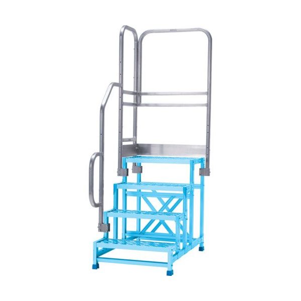 アルインコ 作業台CSBCー486S用 正面付片手すりセット CSBT486BL 1セット 694-4893（直送品）