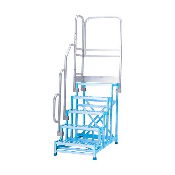 アルインコ 作業台CSBCー5106S用 正面付片手すりセット CSBT516BL 1セット 694-4899（直送品）