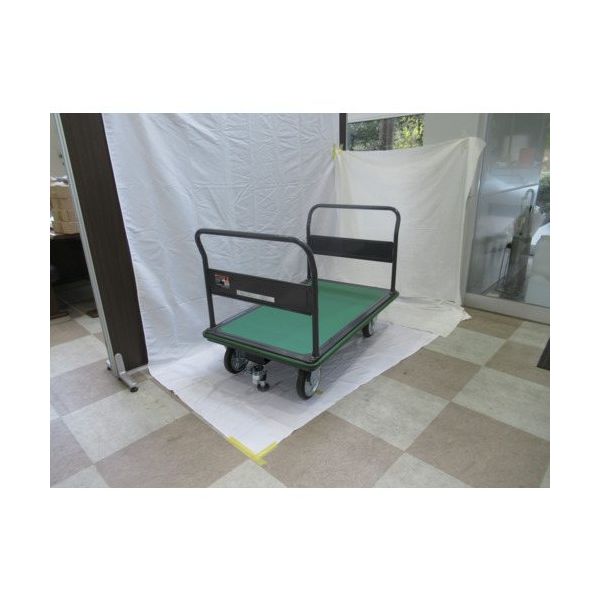 トラスコ中山 TRUSCO ハイグレード運搬車 固定ハンドル 両袖型 1200X750 ストッパー付き 503SEBNA 1台（直送品）