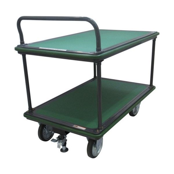 トラスコ中山 TRUSCO ハイグレード運搬車 2段片袖型 1200X750 ストッパー付き 504SEBNA 1台 699-4436（直送品）