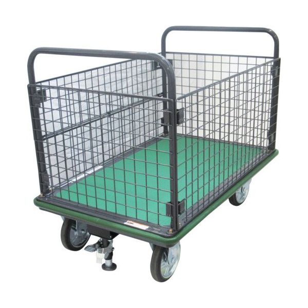 トラスコ中山 TRUSCO ハイグレード運搬車 金網付 1200X750 ストッパー付き 507SEBNA 1台 699-4437（直送品）