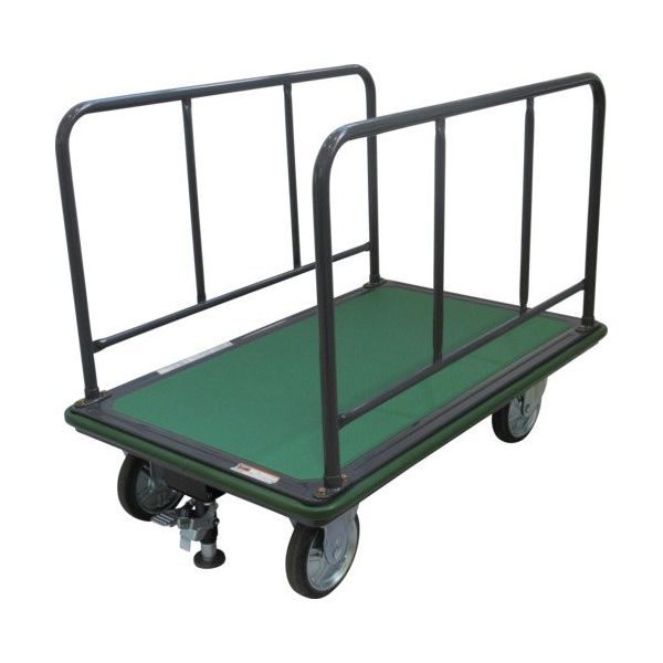 トラスコ中山 TRUSCO ハイグレード運搬車 サイドハンドル型 1200X750 ストッパー付き 510SEBNA 1台 699-4435（直送品）