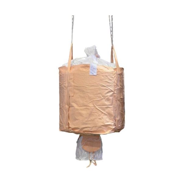 旭産業 旭 コンテナバッグ丸型排出口あり・ラミ付き AS210-MG319 1袋 598-0171（直送品）