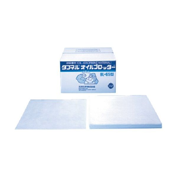 エム・エーライフ 油吸着材 タフネルオイルブロッター マット状 650x650mm厚さ4mm (118枚入) BL-65T（直送品）