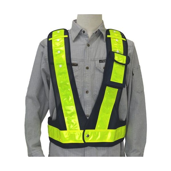 ミズケイ 多機能ベストIU付(紺/黄) 3003000 1枚 530-2865（直送品）