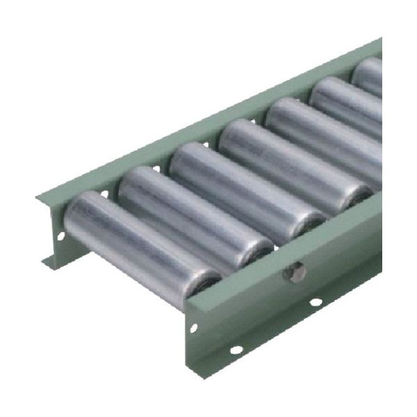 太陽工業 タイヨー φ57.2(2.1)スチールローラコンベヤ ピッチ100mm 幅400mm S5721-400-100-1500 1台（直送品）