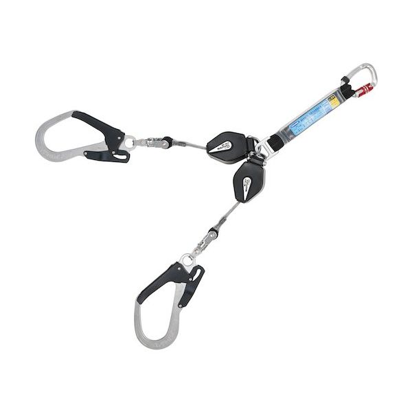 マーベル MARVEL フルハーネス用巻取式ツインランヤード MAT-CR212 1本 545-4772（直送品）