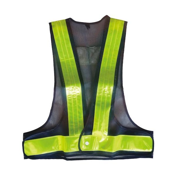 ミズケイ LED安全ベスト キラピカSPARK(紺地・黄)赤白LED 5916521 1枚 359-0386（直送品）