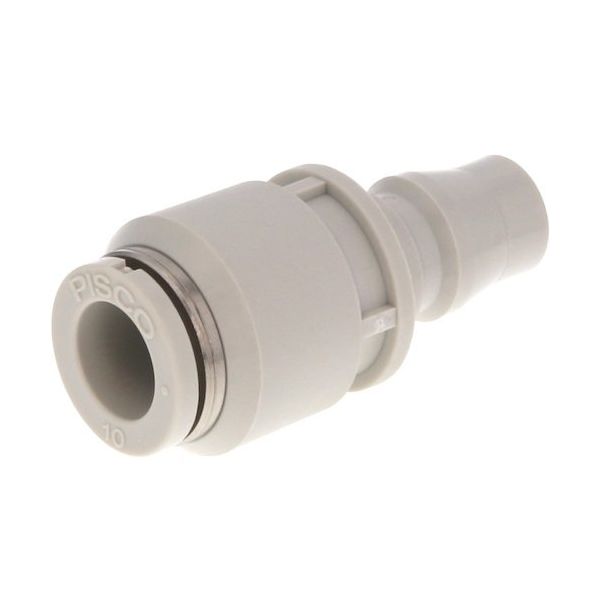 PISCO ライトカップリング 20シリーズプラグ ストレートワンタッチ継手タイプ 12mm ライトグレー仕様 CPP20-12W 1個（直送品）