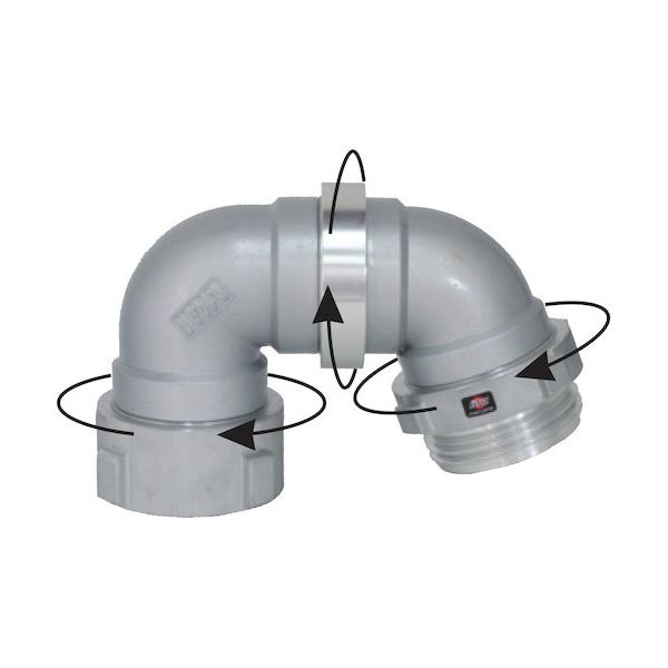 岩崎製作所 IWA 媒介金具 アルミ製 フルスイング90度×70度 15FS9070A 1個 511-3540（直送品）