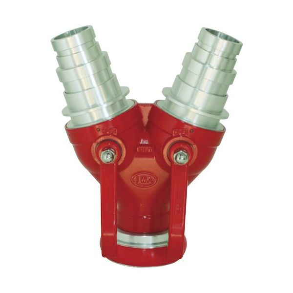 岩崎製作所 IWA 通水分岐管 アルミ製 双口接手町野式 マルチタイプ(2サイズ対応) 65×50/50 21MSS654A 1個（直送品）