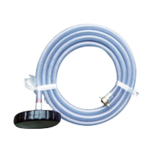 スーパー工業 吸水(1/2)余水(3/8)ASY 3m 円盤ストレーナ黒 04W50002 1個 574-6355（直送品）