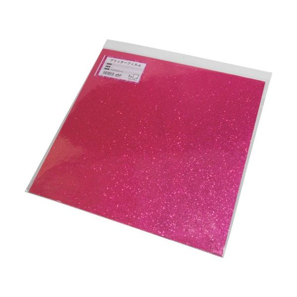 中川ケミカル グリッターフィルム パステルピンク 300mmX300mm GFOP300300 1枚 535-2450（直送品）