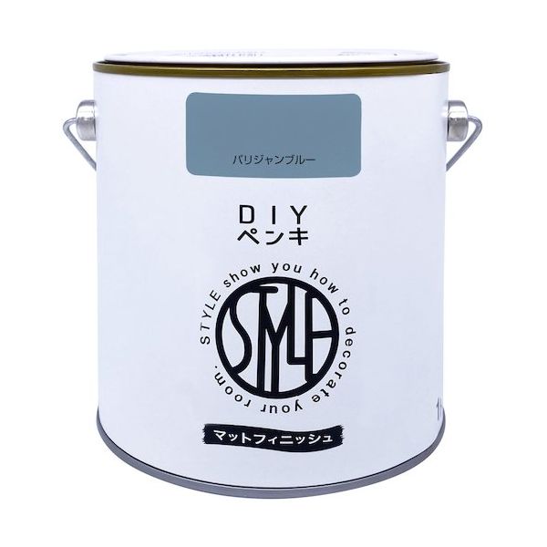 ニッペホームプロダクツ ニッぺ DIYペンキ マットフィニッシュ パリジャンブルー 1kg 4976124887390 1缶（直送品）