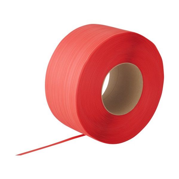 司化成工業 ツカサ PPバンド(機械用) ワールドバンド YB 12mmX3000m 赤 YB-12-R 1セット(2巻) 630-8288（直送品）