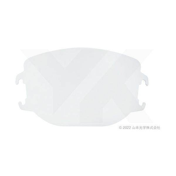 山本光学 YAMAMOTO ライフセーバー用パーツ 透明ペトロイドレンズ(フェイスシールド用) KL-75 1個 700-3207（直送品）
