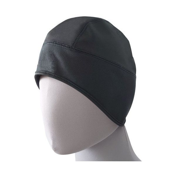 喜多 キャップ 透湿防風キャップ(裏起毛) ブレストーム ヘルメット対応 ブラック フリー NO3470-BK-F 1個 693-6484（直送品）