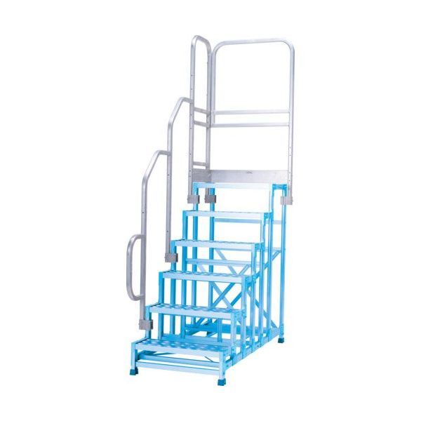 アルインコ 作業台CSBCー6126用 正面付片手すりセット CSBT616BL 1セット 694-4895（直送品）