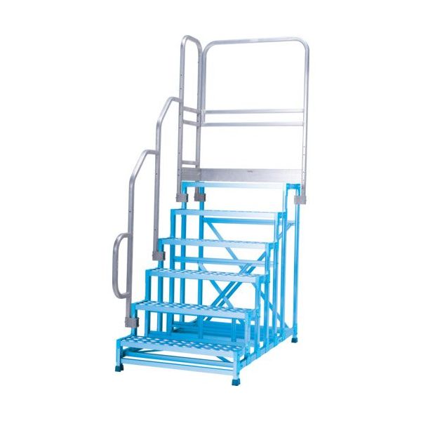 アルインコ 作業台CSBCー6128S用 正面付片手すりセット CSBT618BL 1セット 694-4910（直送品）