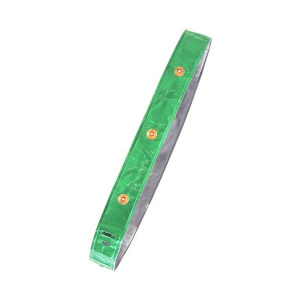 ミズケイ LED付き反射タスキ「たすけ帯」<グリーン> 3301507 1本 530-1377（直送品）