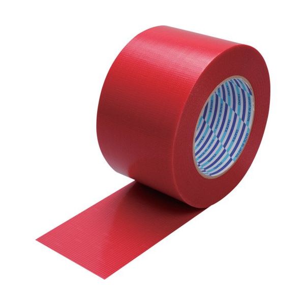ダイヤテックス パイオラン 梱包用テープ 75mm×50m レッド K-10-RE 75MMX50M 1セット(24巻) 567-0940（直送品）