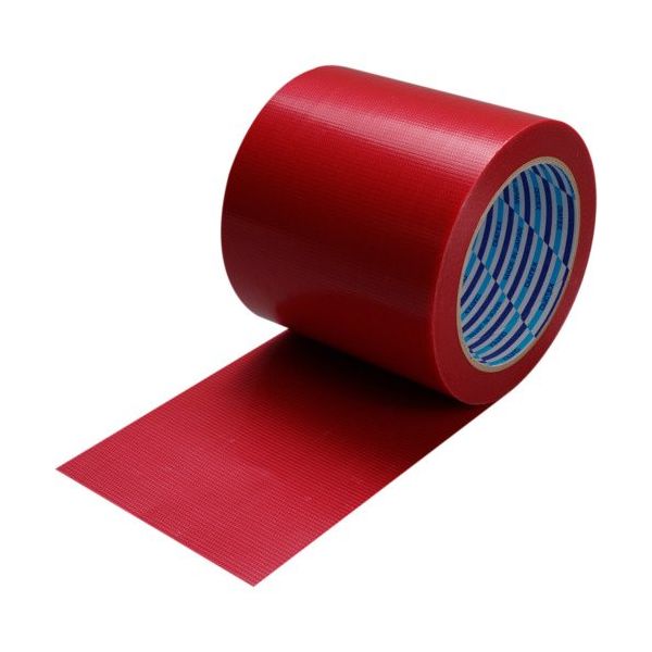 ダイヤテックス パイオラン 梱包用テープ 100mm×25m レッド K-10-RE 100MMX25M 1セット(18巻)（直送品）