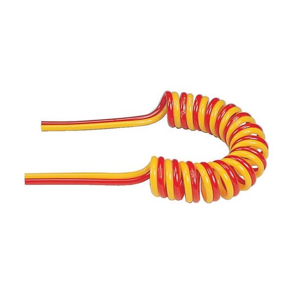 日本ピスコ PISCO ツインコイリングチューブ チューブ外径6mm 全長10m ブラック ULF06-2F-10-B-B 1本（直送品）