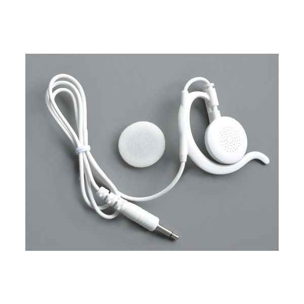 アルインコ ALINCO 耳掛け型ストレートコードイヤホン白 EME67W 1個 357-6228（直送品）