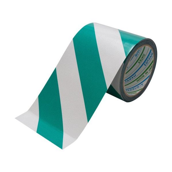 ダイヤテックス パイオラン 再帰反射テープ 100mm×10m ホワイト/グリーン RF-30-WG-100 1セット(5巻)（直送品）