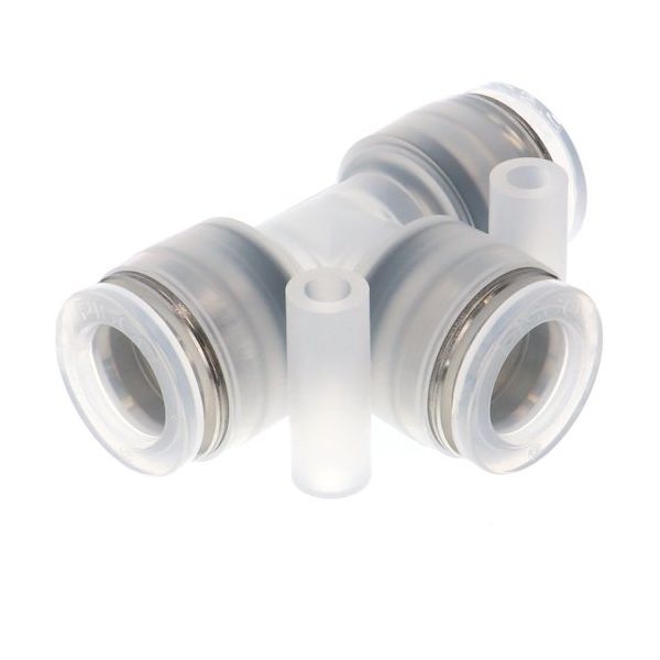 PISCO チューブフィッティング PP/SUS304 ユニオンティー チューブ外径:12mm シールゴム:FKM仕様 PPE12-F 1個（直送品）