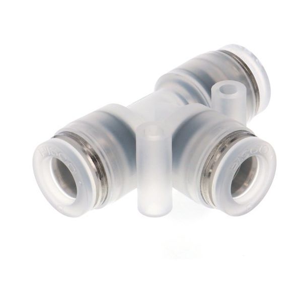 PISCO チューブフィッティング PP/SUS304 ユニオンティー チューブ外径:8mm シールゴム:FKM仕様 PPE8-F 1個（直送品）