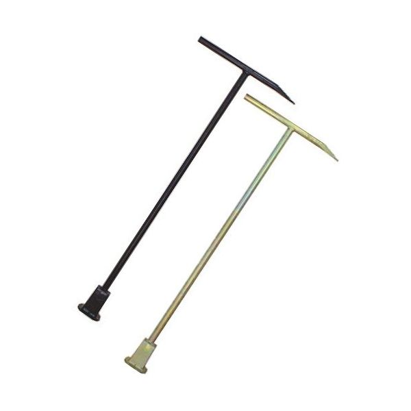 岩崎製作所 IWA 地下式消火栓<開閉>用 キーハンドル 黒塗装 09KB900SS 1本 511-4057（直送品）