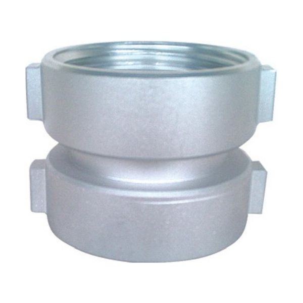 岩崎製作所 IWA 媒介金具 アルミ製 消防ネジ女(スロッター)×消防ネジ女(スロッター) 12NFF7575A-SS 1個（直送品）