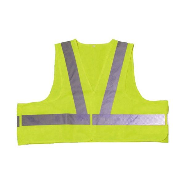 ミズケイ JIS規格ショート丈ベスト イエロー 3120005 1枚 530-1355（直送品）