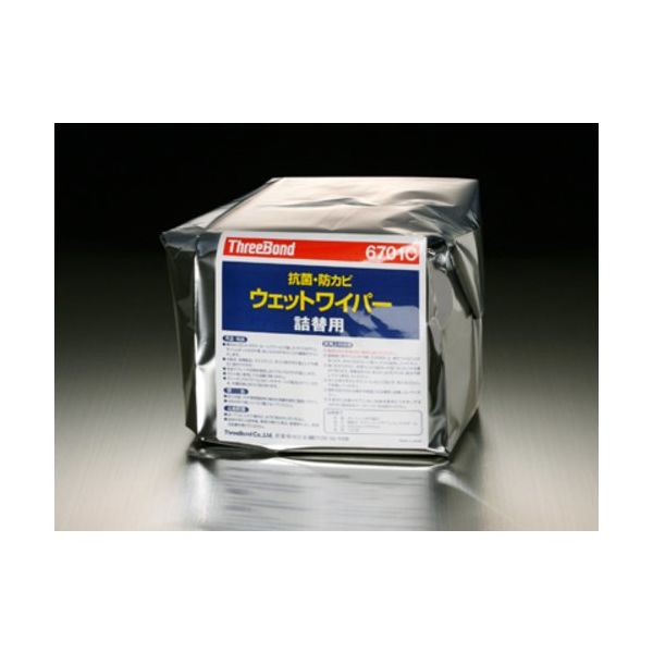 THREEBOND 防菌・防カビウェットワイパー(詰め替え)TB6701C 150枚(6701CD) TB6701C-150KAE（直送品）