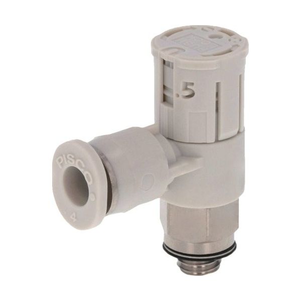 日本ピスコ PISCO スピードコントローラ ダイヤル付タイプ JSGS4-M5AW 1個 560-3150（直送品）